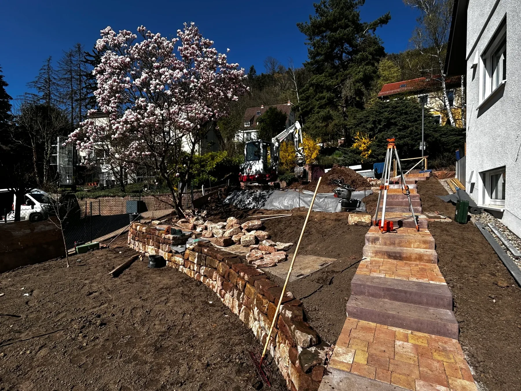 Trockenmauer aus Sandstein – Aufnahme 6