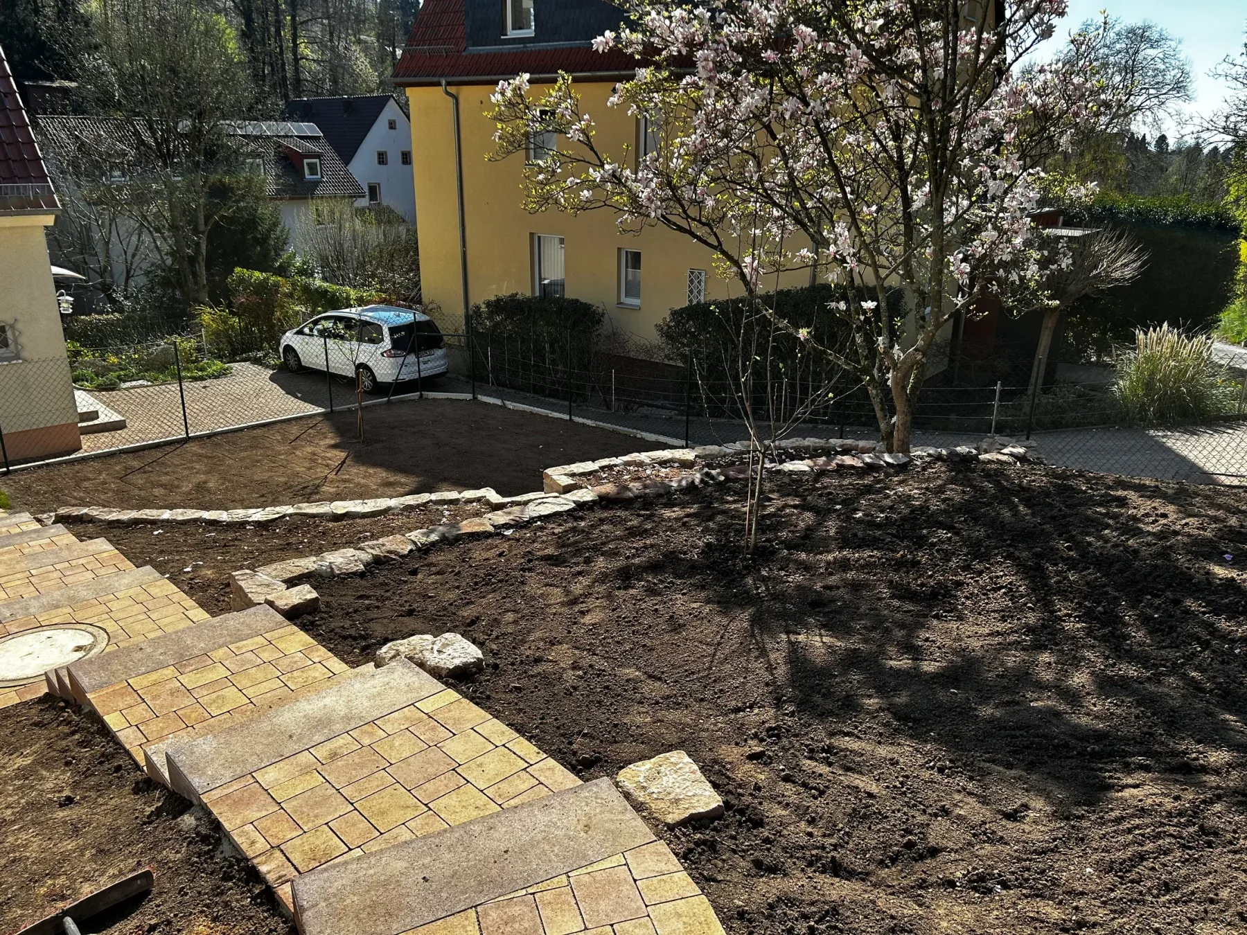 Trockenmauer aus Sandstein – Aufnahme 7