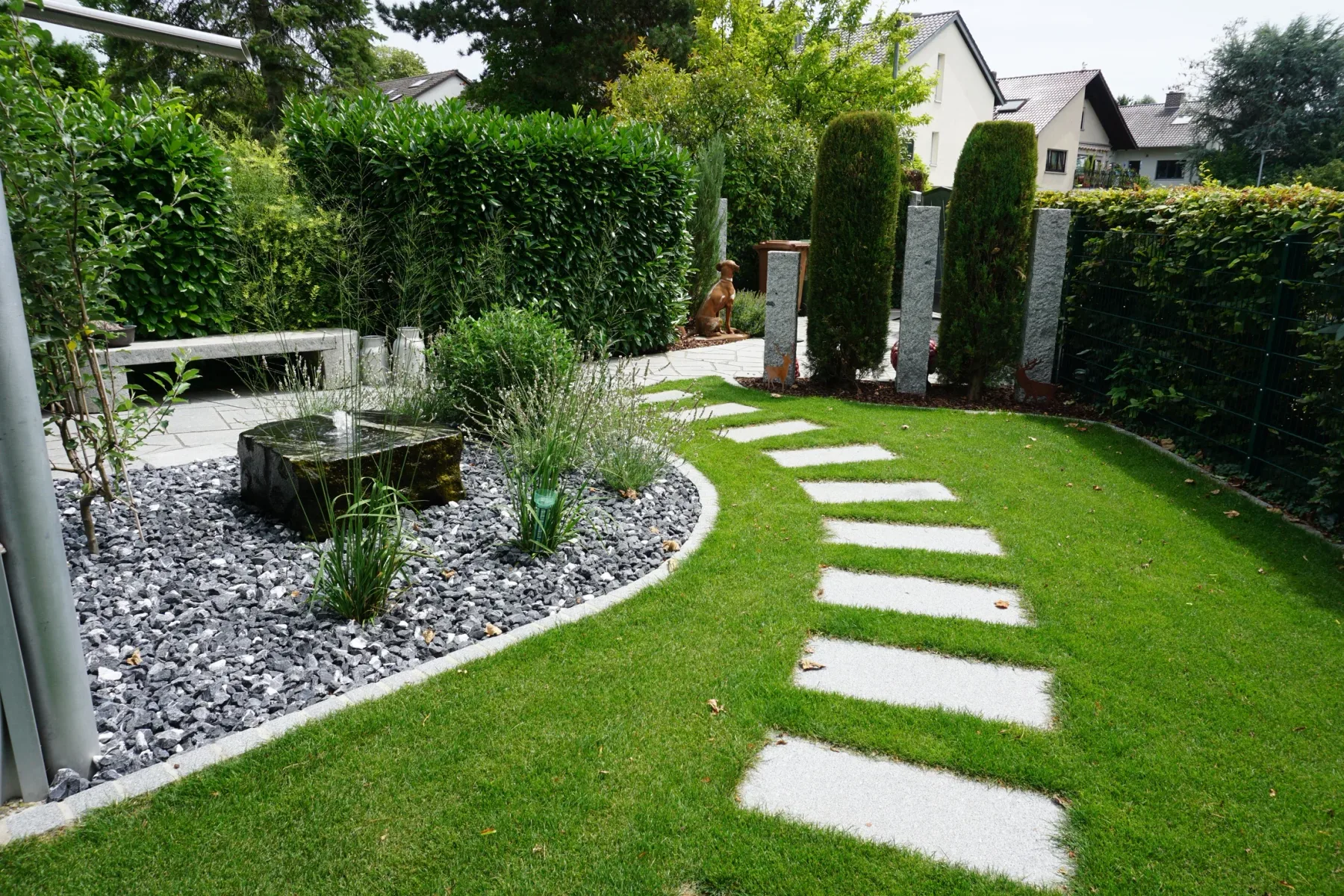 Garten mit Wasserspielen – Aufnahme 3
